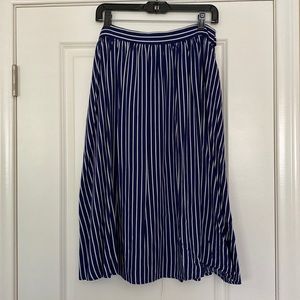 ModCloth Striped Midi Skirt